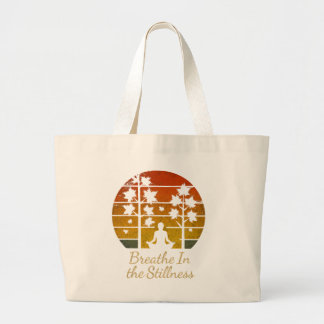 Bolsa Tote Grande Design da Natureza Respirar na Quietude