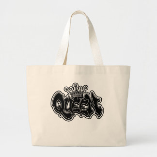 Bolsa Tote Grande Design de Grafite de Rainha