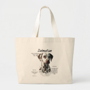 Bolsa Tote Grande Design de História do Dalmaciano (fígado)