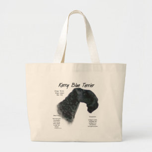 Bolsa Tote Grande Design de Histórico de Terrier Azul Kerry