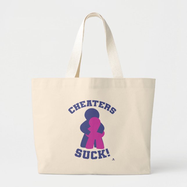 Bolsa Tote Grande Design de Humor Meme de Jogo de Tabuleiro Sem Trap (Frente)