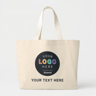 Bolsa Tote Grande Design de Logo Personalizado