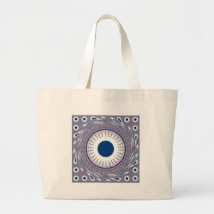 Bolsa Tote Grande Design de Olho Energético Chic: Um Padrão Hipnotiz