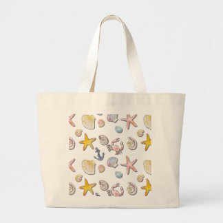 Bolsa Tote Grande Design de praia simples