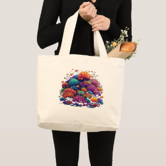 Bolsa Tote Grande Design de Recife de Coral - Jumbo Tote