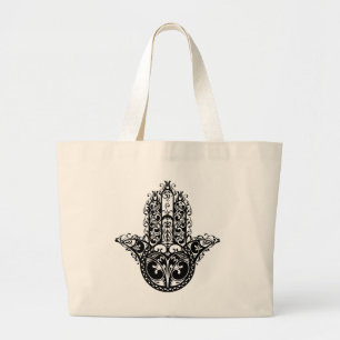 Bolsa Tote Grande Design decorativo de Hamsa