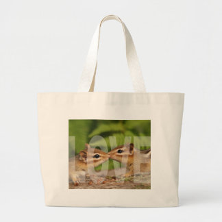 Bolsa Tote Grande Design do amor dos Chipmunks do bebê