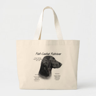 Bolsa Tote Grande Design Liso-Revestido da história do Retriever
