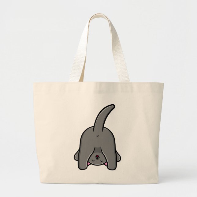 BOLSA TOTE GRANDE DESIGN NAUGHTY CAT BACK (Frente)