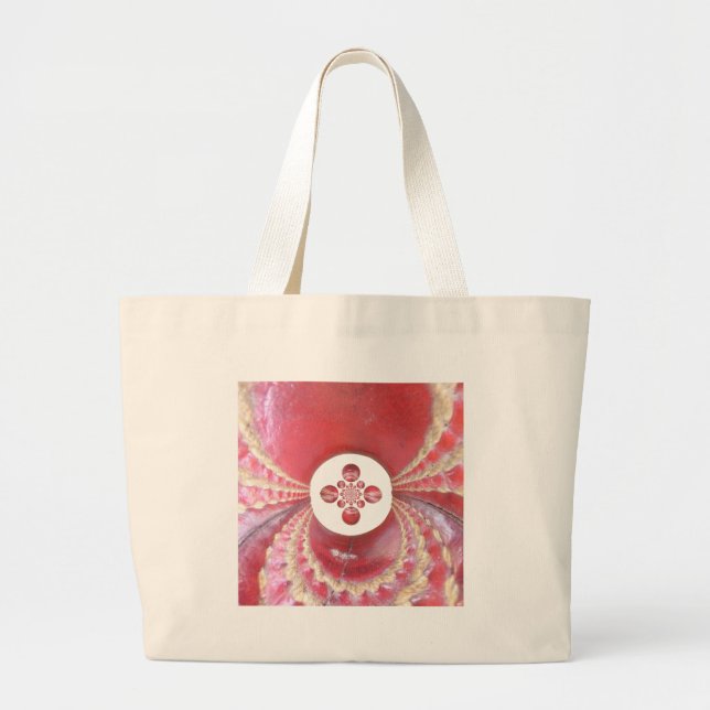 Bolsa Tote Grande Designs de bolas de críquete Hakuna matata (Frente)