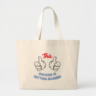Bolsa Tote Grande Despedida de solteiro Presente Este Sucker Está Se