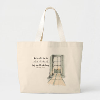 Bolsa Tote Grande Deus Está Dentro Dela, Ela Não Cairá - Salmo 46:5