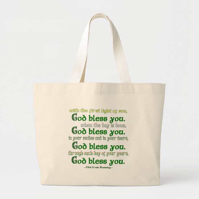 Bolsa Tote Grande Deus te abençoe (Frente)