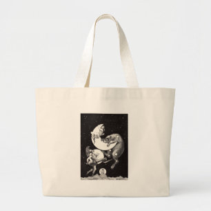 Bolsa Tote Grande Deusa Lunar Celestial Antiga & Ursa Maior