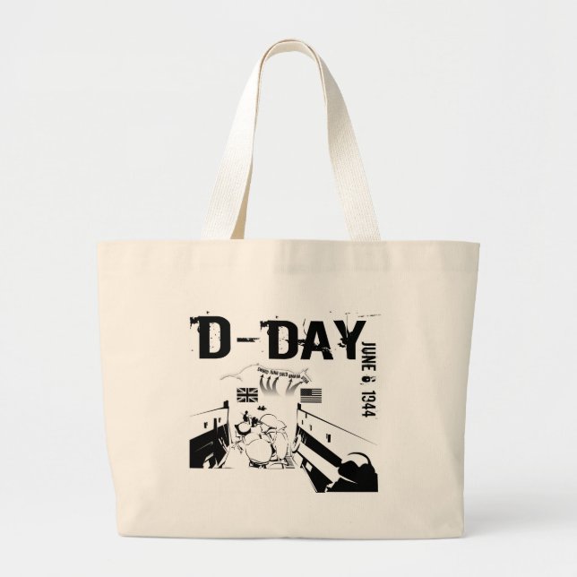 Bolsa Tote Grande DIA 6 de junho de 1944 (Frente)