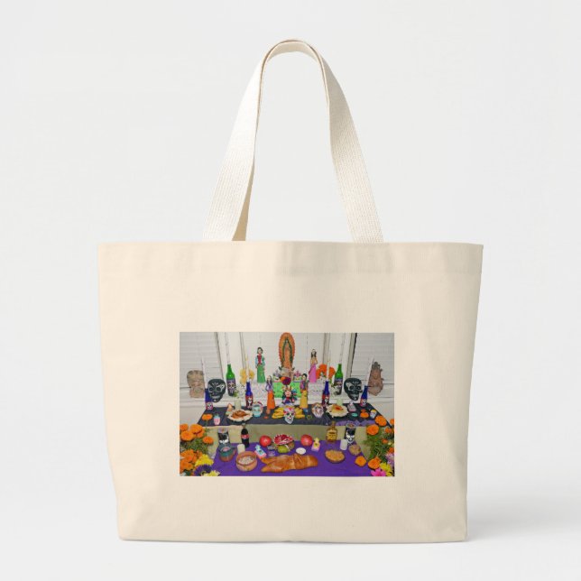 Bolsa Tote Grande Dia de los Muertos (Frente)