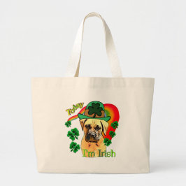 Bolsa Tote Grande Dia de São Patrício Bullmastiff
