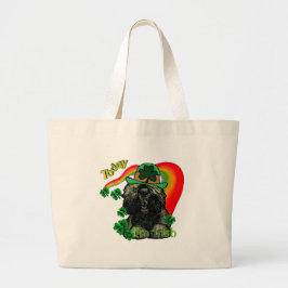 Bolsa Tote Grande Dia de São Patrício Poodle