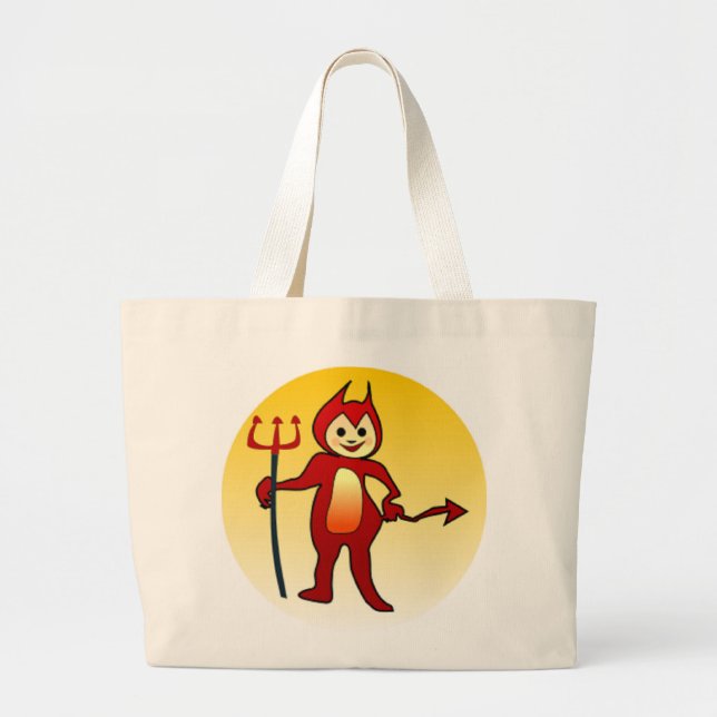 BOLSA TOTE GRANDE DIABO "HELLOWEEN" (Frente)
