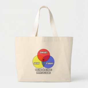Bolsa Tote Grande Diagrama Venn.. Médicos Osteopáticos