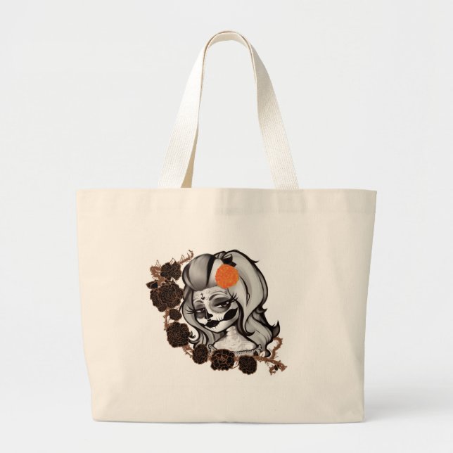 Bolsa Tote Grande Diâmetro de los muertos (Frente)
