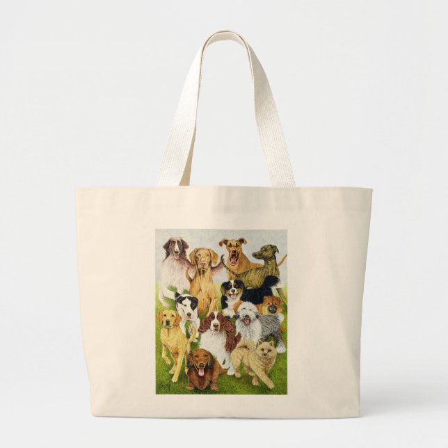 Bolsa Tote Grande Dias de cão (Frente)