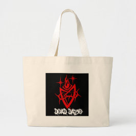Bolsa Tote Grande Dias Mortos Coração Tribal