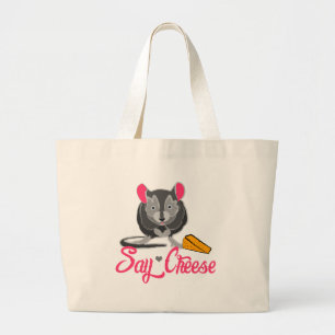 Bolsa Tote Grande Diga o rato do queijo