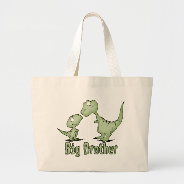 Bolsa Tote Grande Dinossauros Grande Irmão (Frente)