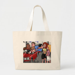 Bolsa Tote Grande Dirija por quadras de Hickey Camisetas engraçadas