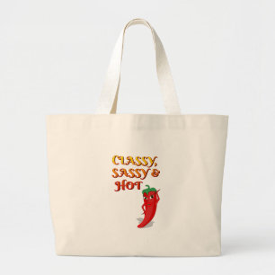 Bolsa Tote Grande Diva Clássica E Pimenta Quente