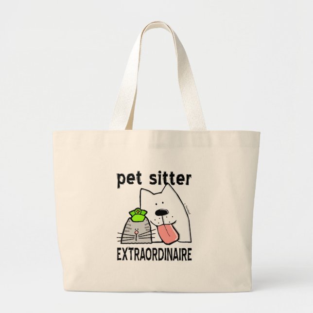 Bolsa Tote Grande Diversão da Pet Sitter Extraordinaire (Frente)