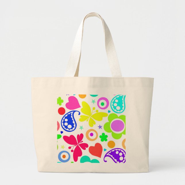 Bolsa Tote Grande Divertimento do verão (Frente)