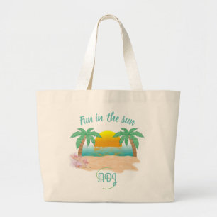 Bolsa Tote Grande Divertimento no Sun personalizado