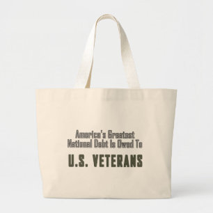 Bolsa Tote Grande Dívida dos Estados Unidos aos Veteranos
