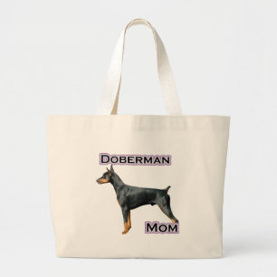 Bolsa Tote Grande Doberman (preto) Mãe 4