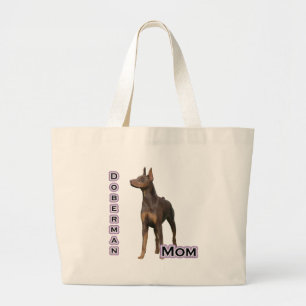 Bolsa Tote Grande Doberman(rust) Mãe 4