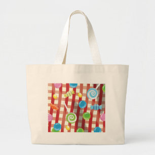 Bolsa Tote Grande Doce de Desenho Animado