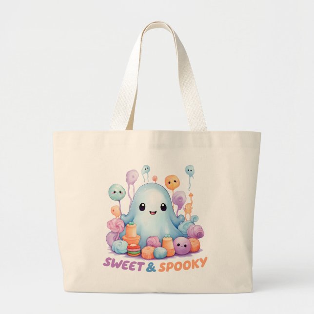 Bolsa Tote Grande Doce e Spooky (Frente)