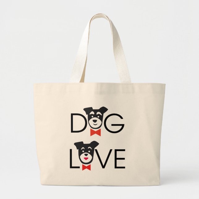 Bolsa Tote Grande Dog Love (Frente)