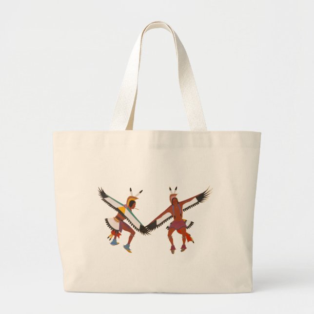 Bolsa Tote Grande Dois Dançarinos Águias (Frente)