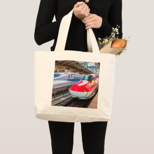 Bolsa Tote Grande Dois Shinkansen na Estação de Tóquio