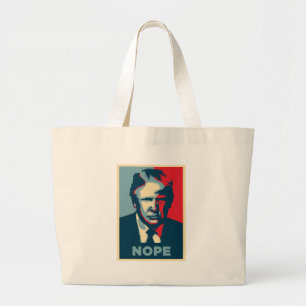 Bolsa Tote Grande donald trump nope