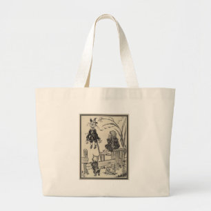 Bolsa Tote Grande Dorthy, espantalho e Toto