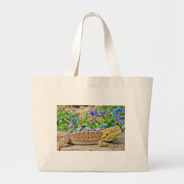 Bolsa Tote Grande Dragão farpado de relaxamento (Frente)