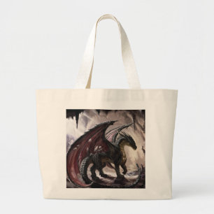 Bolsa Tote Grande Dragão na Caverna
