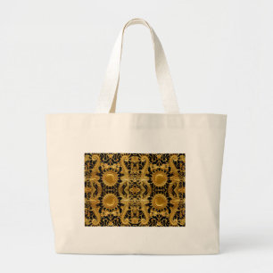 Bolsa Tote Grande dragão ouro