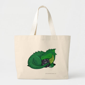 Bolsa Tote Grande Dragão Verde D20