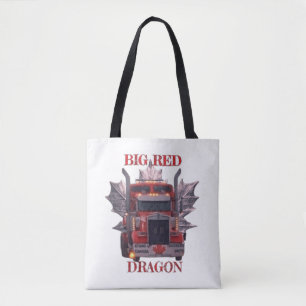 BOLSA TOTE GRANDE DRAGÃO VERMELHO
