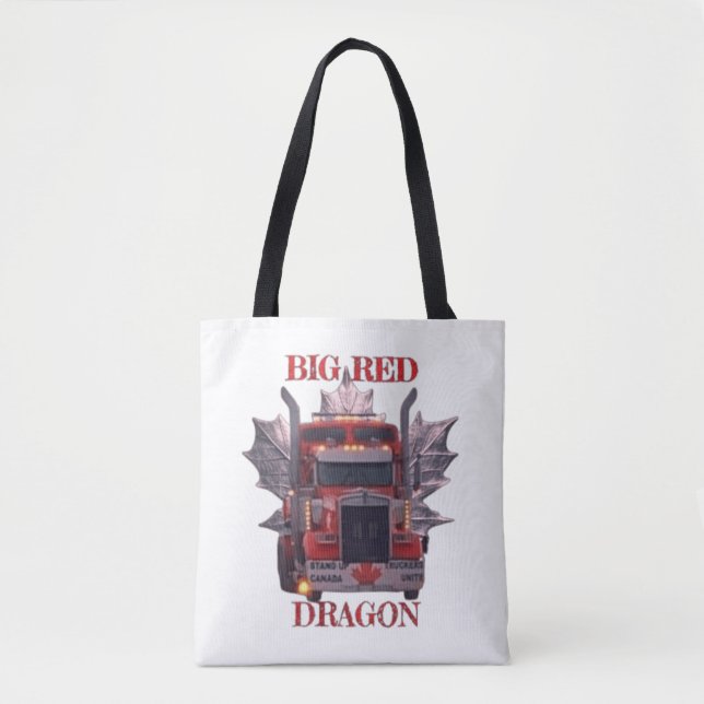 BOLSA TOTE GRANDE DRAGÃO VERMELHO (Frente)